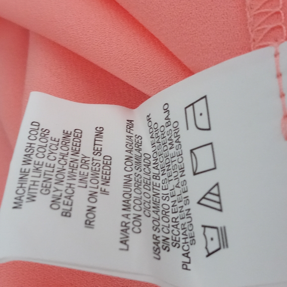 Gibson Latimer Red And Coral Career Tunic Tank With Peeka Boo Split Back - Picture 8 of 8